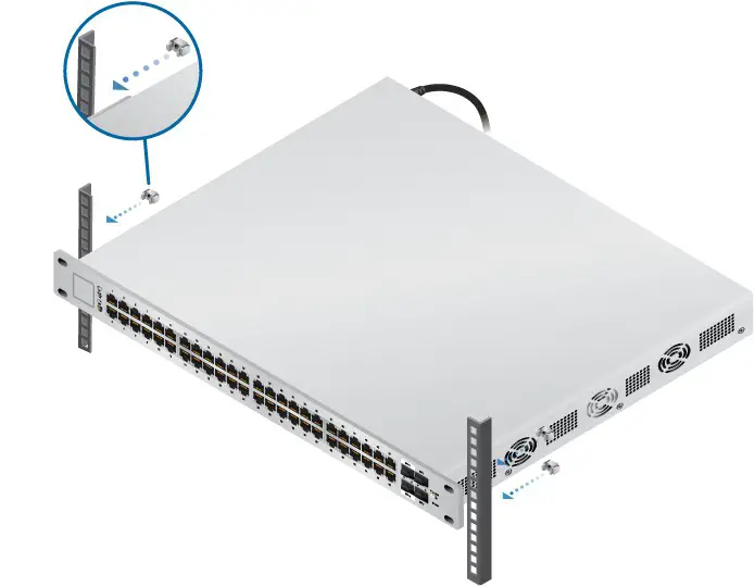 UBIQUITI US 48 750W UniFi Managed PoE Gigabit Switch - Hardware Installation 3