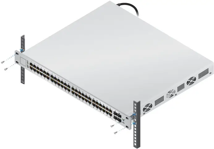 UBIQUITI US 48 750W UniFi Managed PoE Gigabit Switch - Hardware Installation 4
