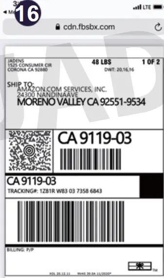 JADENS Shipping Printer 18