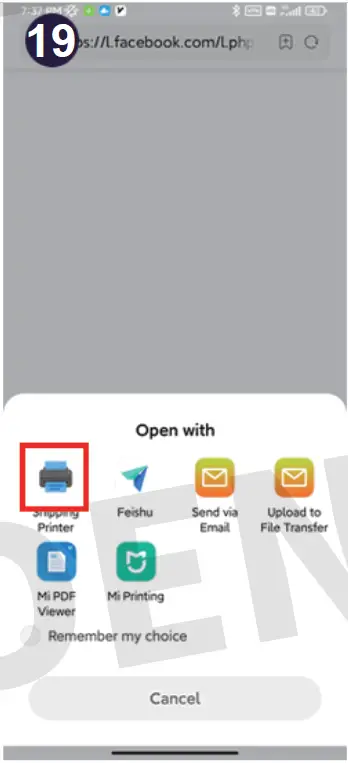 JADENS Shipping Printer 20