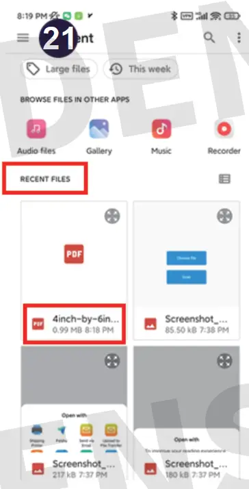 JADENS Shipping Printer 23