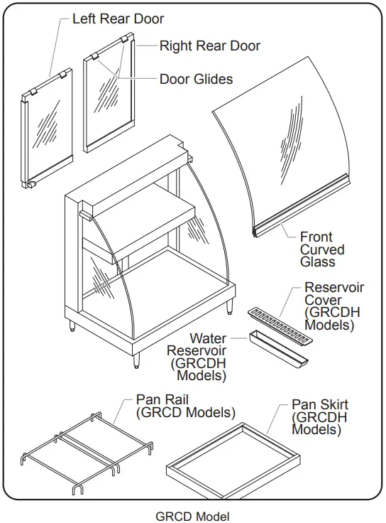 Hatco GRCD and GRHD Series Glo Ray Heated Display Cases - installing 1