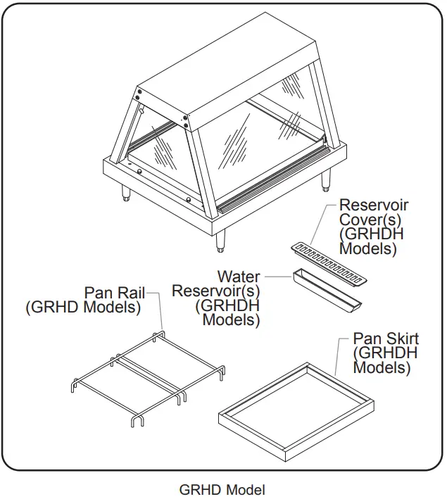 Hatco GRCD and GRHD Series Glo Ray Heated Display Cases - installing 3