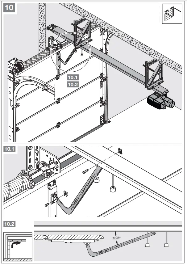 HORMANN Chain Drive Operator ITO 500 FU for Industrial Sectional Doors - fig 10