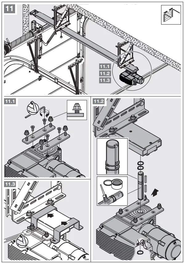 HORMANN Chain Drive Operator ITO 500 FU for Industrial Sectional Doors - fig 11