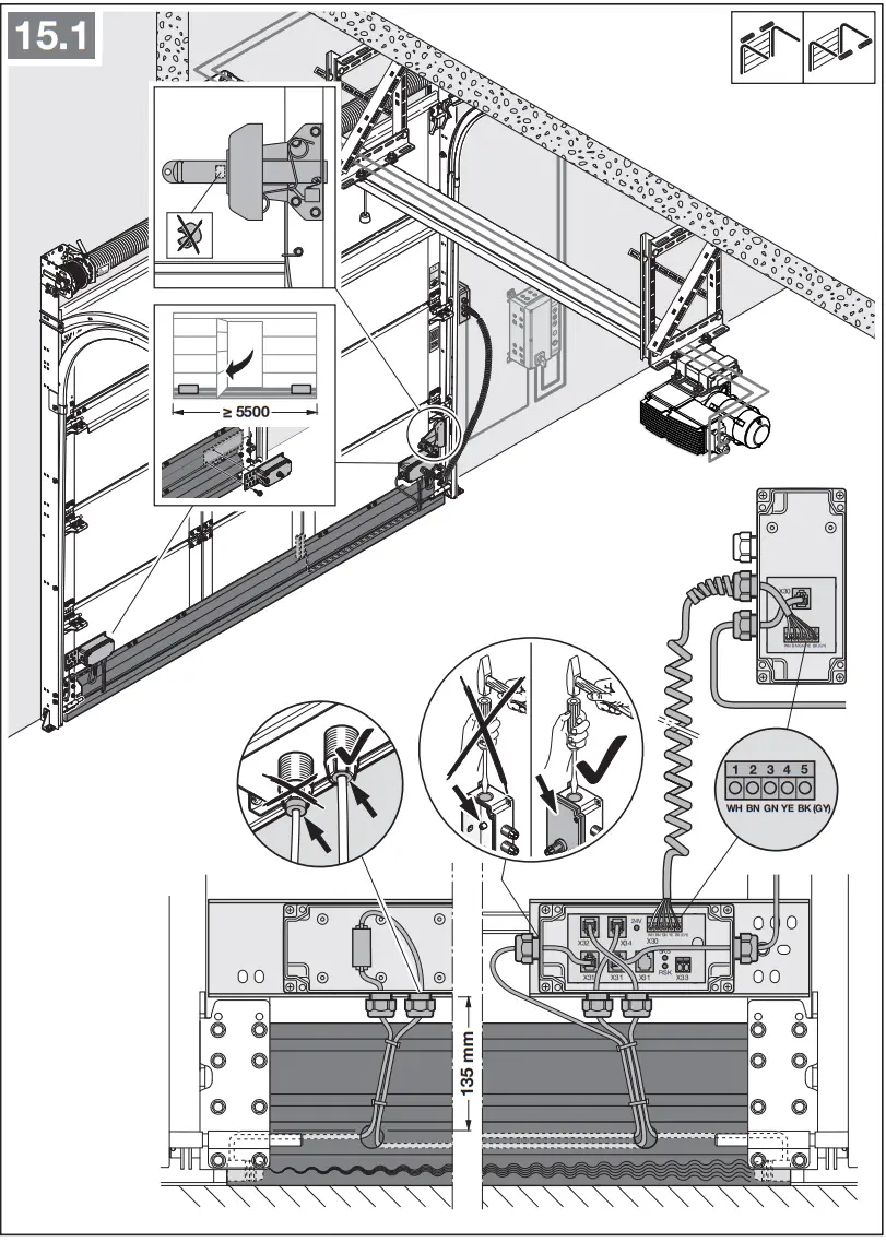 HORMANN Chain Drive Operator ITO 500 FU for Industrial Sectional Doors - fig 17