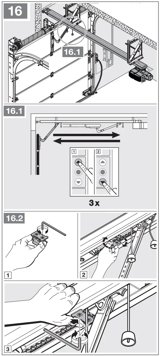 HORMANN Chain Drive Operator ITO 500 FU for Industrial Sectional Doors - fig 19