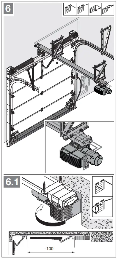 HORMANN Chain Drive Operator ITO 500 FU for Industrial Sectional Doors - fig 6