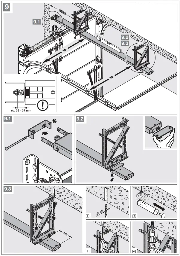 HORMANN Chain Drive Operator ITO 500 FU for Industrial Sectional Doors - fig 9