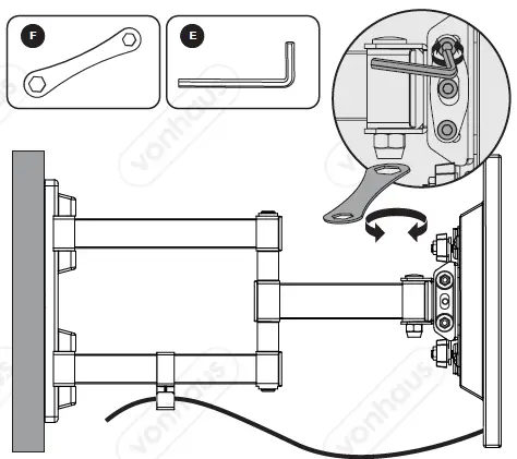 VonHaus-3000245-Tilt-and-Swivel-TV-Bracket-FIG-17