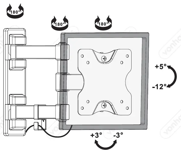 VonHaus-3000245-Tilt-and-Swivel-TV-Bracket-FIG-18