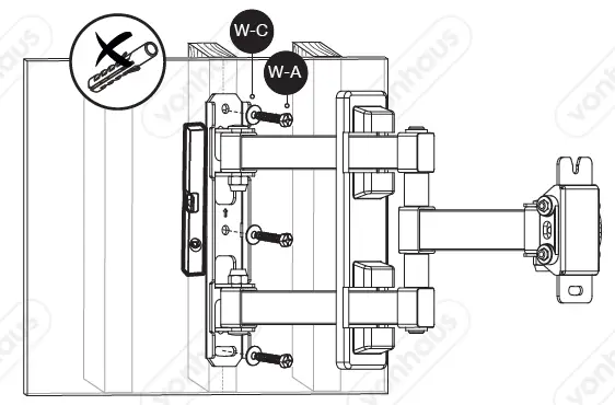 VonHaus-3000245-Tilt-and-Swivel-TV-Bracket-FIG-9