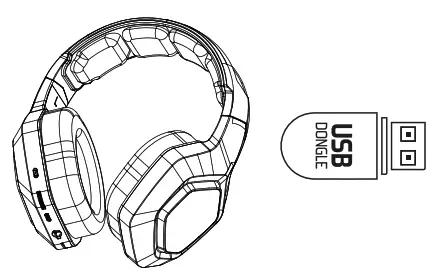 SPIRIT OF GAMER MIC-XH900 Wireless Headset - usb