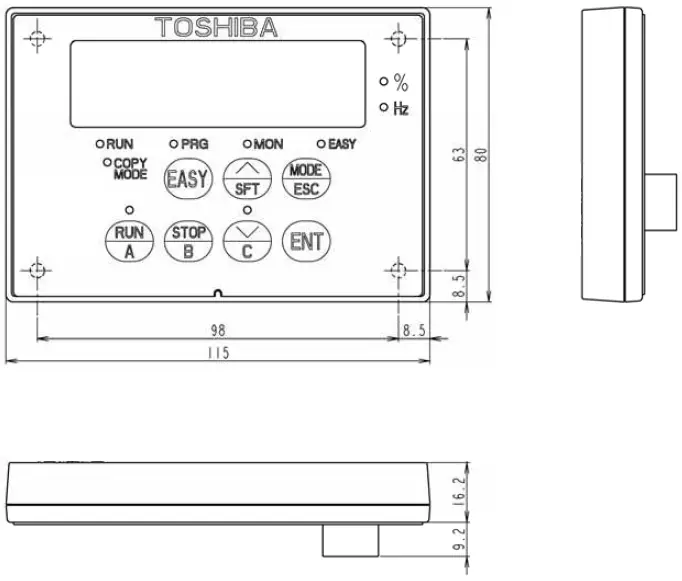 TOSHIBA RKP002Z Remote Keypad-32