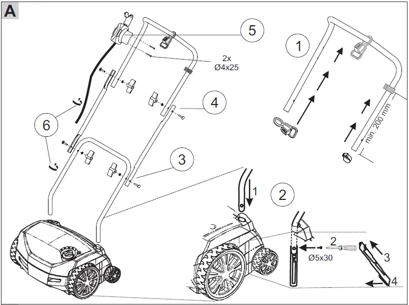 AL-KO 103388 Combi Care 38 E Comfort Electric Lawn Scarifier fig 1