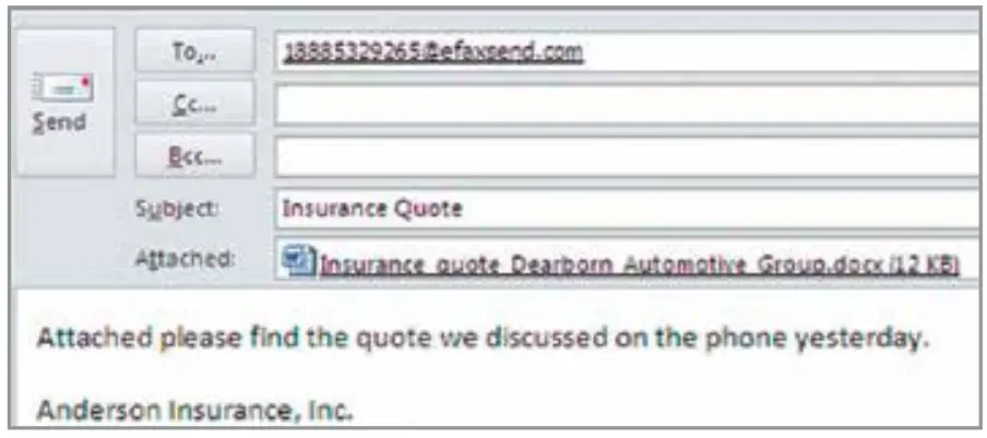 eFax Desktop Fax - Sending