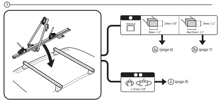 halfords Roof Mount Cycle Carrier Fitting - 12