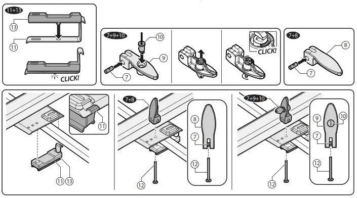 halfords Roof Mount Cycle Carrier Fitting - 14