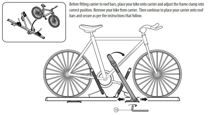 halfords Roof Mount Cycle Carrier Fitting - 9