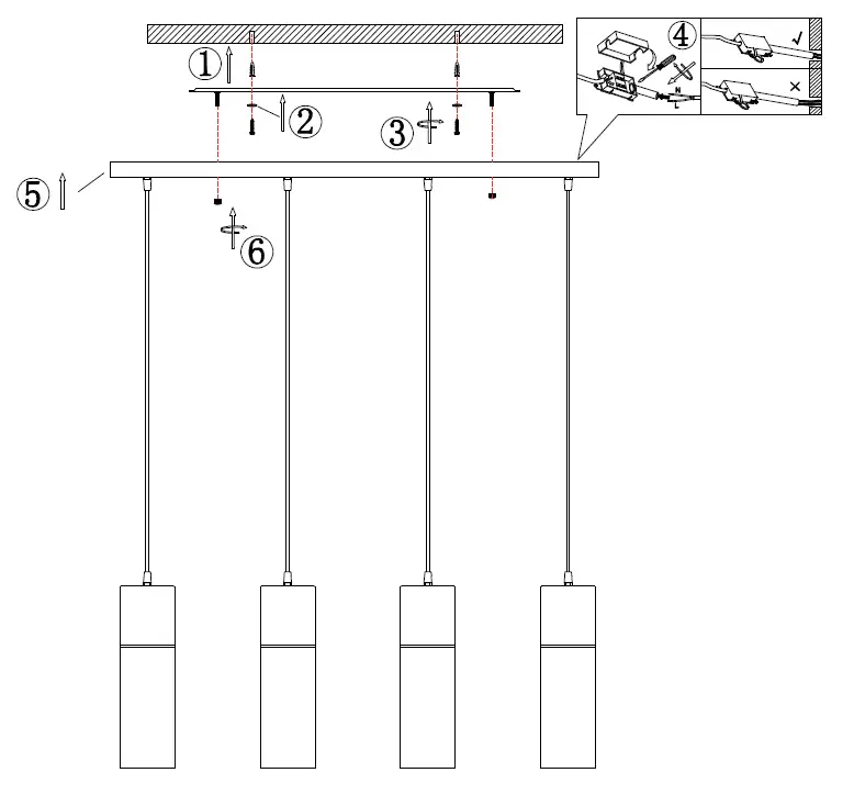 GLOBO-LIGHTING-21000-4HNLMDS-Pendant-fig-2