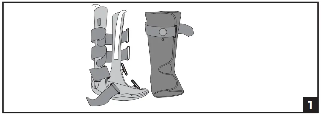 DJO Procare XCELTRAX AIR Tall Walker Brace - FIG 1