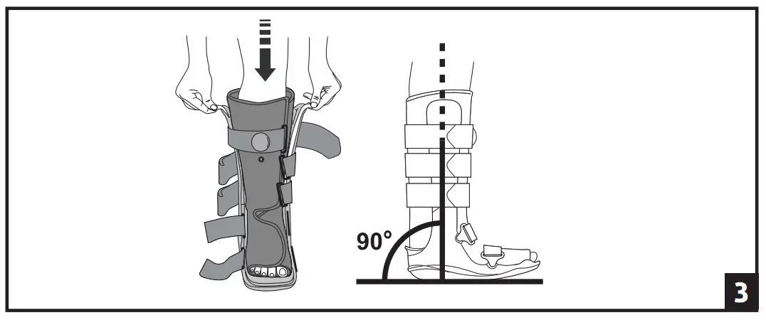 DJO Procare XCELTRAX AIR Tall Walker Brace - FIG 3