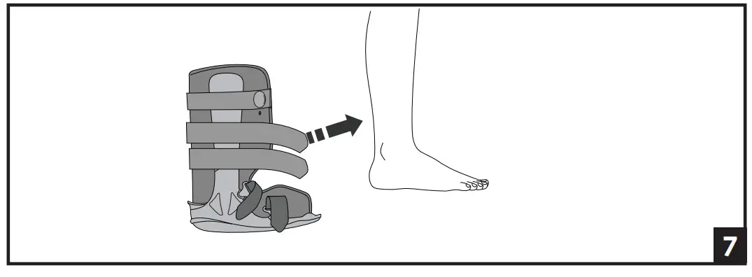 DJO Procare XCELTRAX AIR Tall Walker Brace - FIG 7