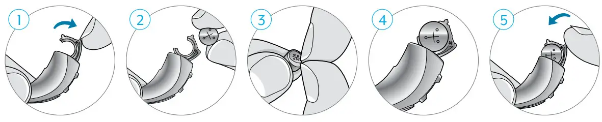 Starkey Micro Receiver-In-Canal With Earbud - Close the battery door