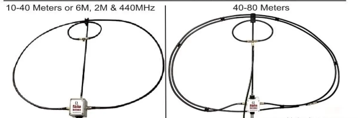 Alpha MagLoop HF Magnetic Loop, VHF-UHF Optional Portable Antenna 1