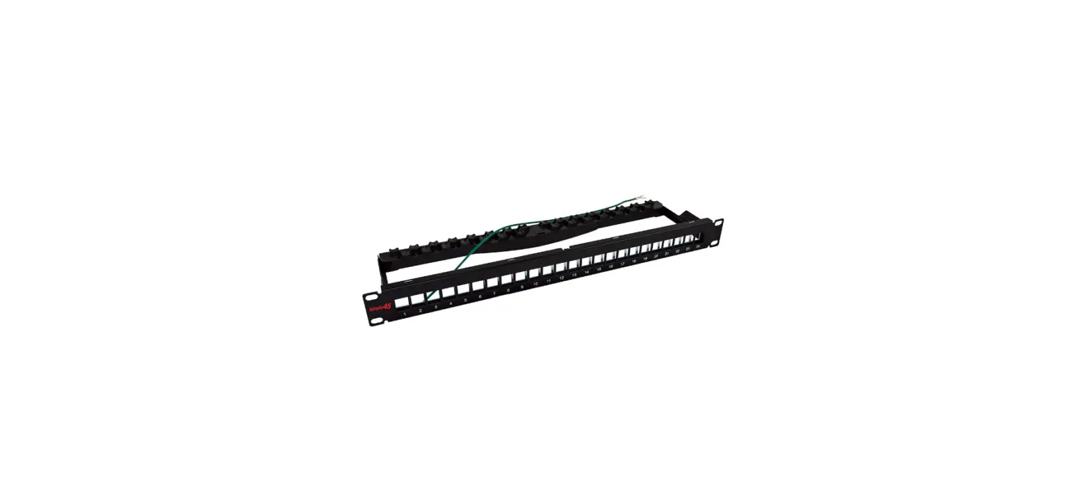 Simply45 S45-2024su 24 Port Unloaded Shielded Keystone Patch Panel Instructions Simply45 S45-2024su 24 Port Unloaded Shielded Keystone Patch Panel Instructions