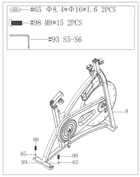 SUNNY HEALTH FITNESS SF B1877 Endurance Belt Drive Magnetic Indoor Exercise Cycle Bike - fig 2