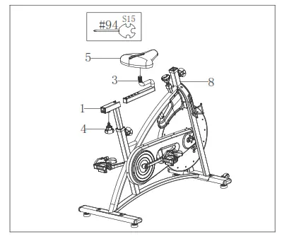 SUNNY HEALTH FITNESS SF B1877 Endurance Belt Drive Magnetic Indoor Exercise Cycle Bike - fig6