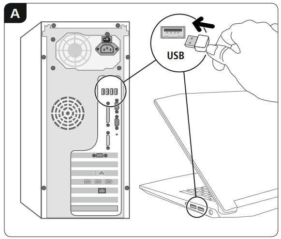 hama xx182664 Wireless Keyboard & Mouse Set -A