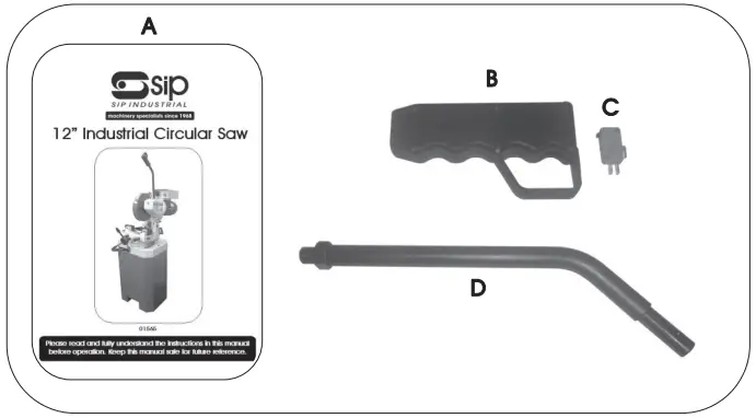 SIP 01565 12 Inch Industrial Circular Saw - fig 1