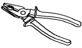 LNC A04738 2 Light 12 in 2 Pack Matte Black Clear Glass Rectangle Outdoor Wall Light - Pliers