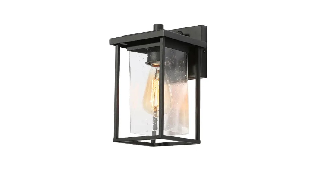 Lnc A04740 Pict 1-light 11-in Sandy Black Seeded Glass Square Cage Outdoor Wall Light Instruction Manual Lnc A04740 Pict 1-light 11-in Sandy Black Seeded Glass Square Cage Outdoor Wall Light Instruction Manual