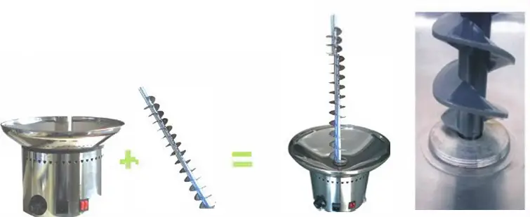 ggm gastro SBCH4 Chocolate Fountain 2