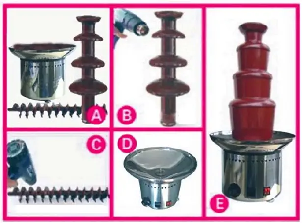 ggm gastro SBCH4 Chocolate Fountain 6