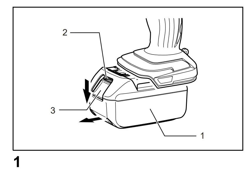 Installing or removing battery cartridge