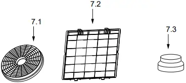 Midea 90M83 90cm T Shape Island Rangehood A05