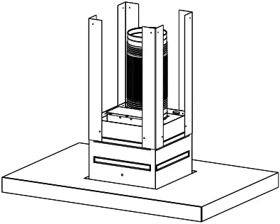 Midea 90M83 90cm T Shape Island Rangehood A10