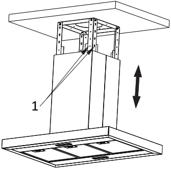 Midea 90M83 90cm T Shape Island Rangehood A13