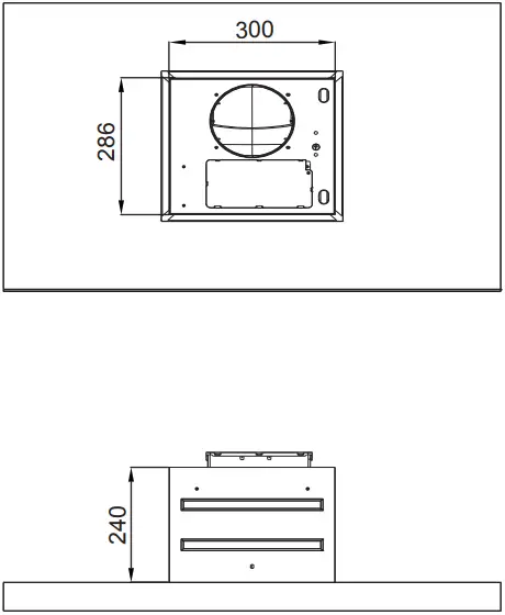 Midea 90M83 90cm T Shape Island Rangehood A7a