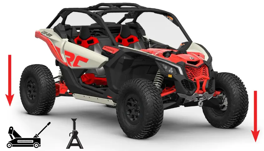 HIGHLIFTER CAL F CMX3 Can Am Maverick X3 Front Control Arm Link Kit - fig 4