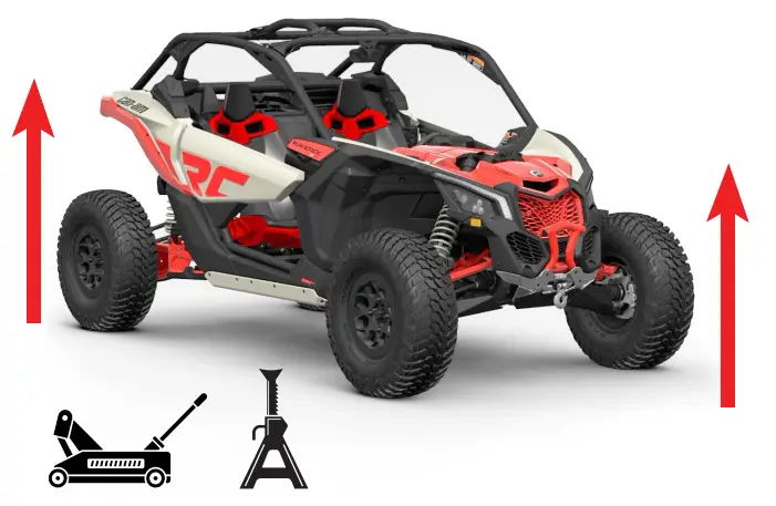 HIGHLIFTER CAL F CMX3 Can Am Maverick X3 Front Control Arm Link Kit - fig3