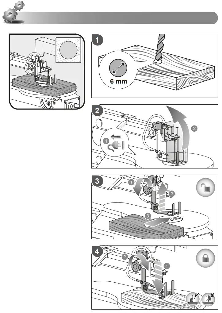 RYOBI RSW1240G 405mm Stationary Scroll Saw - Figure 13