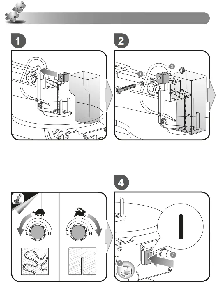 RYOBI RSW1240G 405mm Stationary Scroll Saw - Figure 3