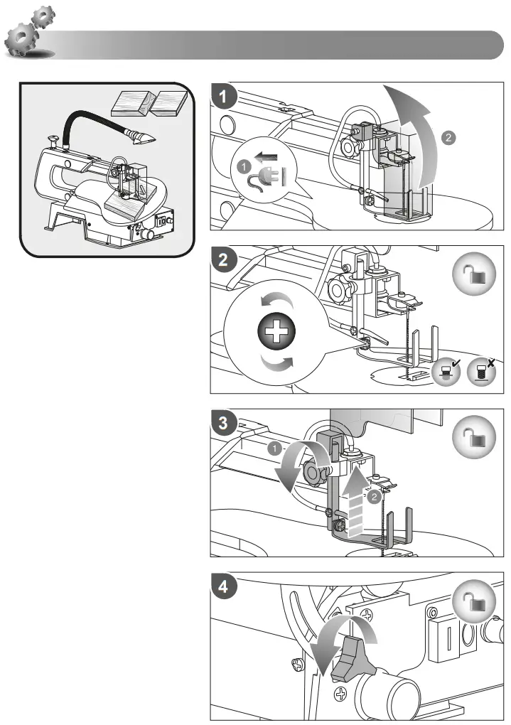 RYOBI RSW1240G 405mm Stationary Scroll Saw - Figure 5