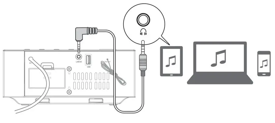 AZATOM HomeHub Q User Manual - Play from an External Audio Device