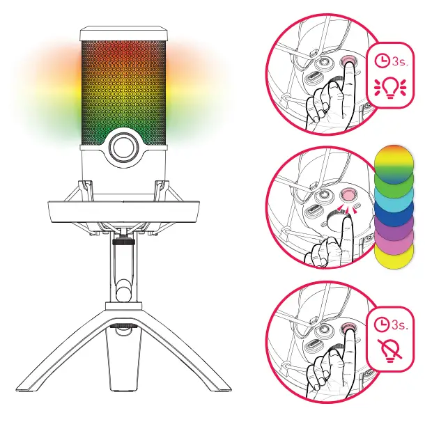 CHERRY UM 9 0 PRO RGB Illuminated Gaming Microphone - Fig 8